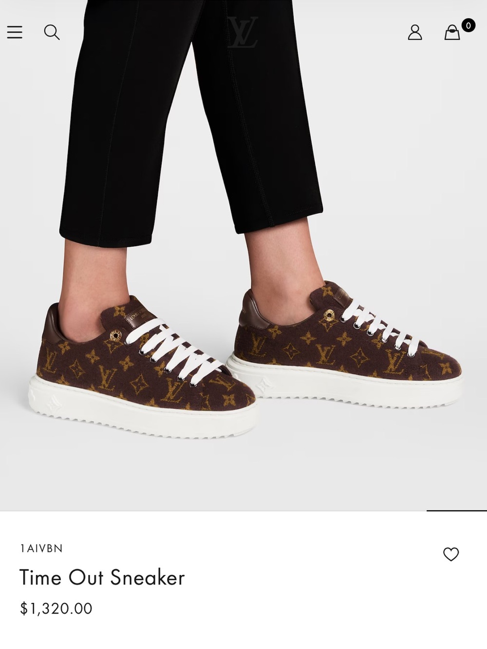 Louis Vuitton Time Out Sneaker